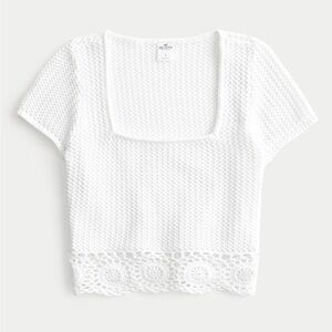 NWT Hollister Crochet Top
